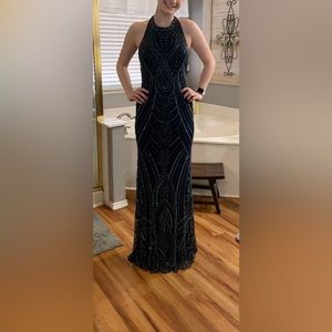 Navy prom dress, worn once.